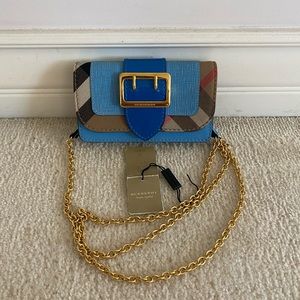 Burberry buckle mini leather bag